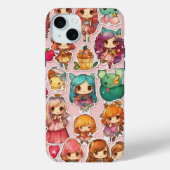 Chibi Fairytale Magic Whimsical Art Case-Mate iPhone Hülle (Rückseite)