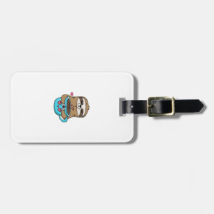 Chibi Faultier Kaffee Liebhaber � Cute Kawaii Faul Gepäckanhänger
