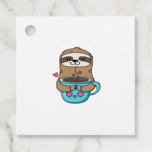 Chibi Faultier Kaffee Liebhaber � Cute Kawaii Faul Geschenkanhänger