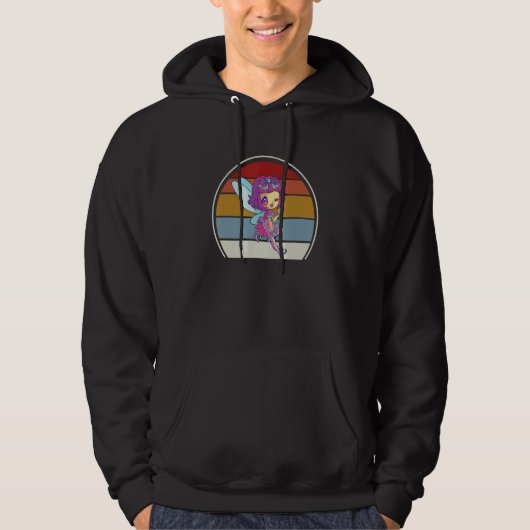 Chibi-Fee-Core-Kleidung Ästhetik Fairycore Fee Hoodie (Vorderseite)
