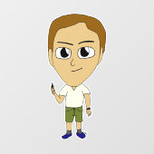 Chibi Fensteraufkleber (Blatt)