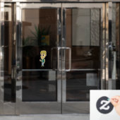 Chibi Fensteraufkleber (Büro Tür)