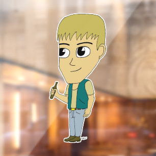 Chibi Fensteraufkleber