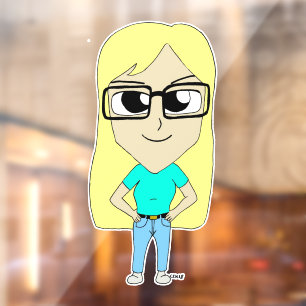 Chibi Fensteraufkleber
