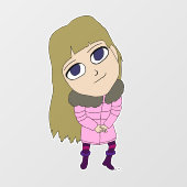 Chibi Fensteraufkleber (Blatt)