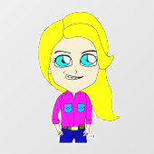 Chibi Fensteraufkleber (Blatt)