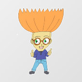 Chibi Fensteraufkleber (Blatt)