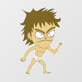 Chibi Fensteraufkleber (Blatt)