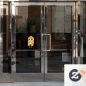 Chibi Fensteraufkleber (Büro Tür)