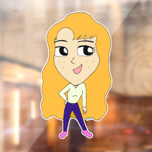 Chibi Fensteraufkleber