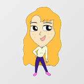 Chibi Fensteraufkleber (Blatt)