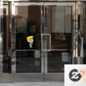 Chibi Fensteraufkleber (Büro Tür)