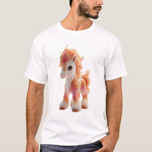 Chibi-Feuer-Mähne-Sonnenuntergangs-Pony-Männer T-Shirt