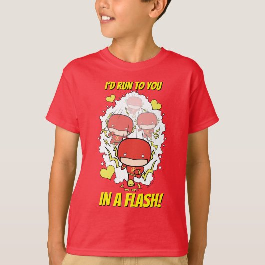 Chibi Flash - Ich würde mit Ihnen in einem Flash V T-Shirt (Vorderseite)
