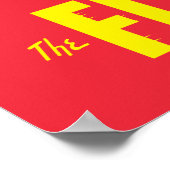 Chibi-Flash mit Elektrizität Poster (Ecke)