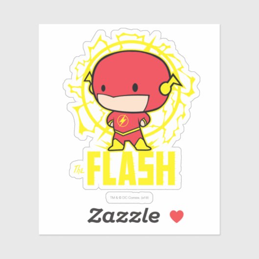 Chibi Flash mit Strom Aufkleber (Blatt)