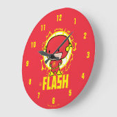 Chibi Flash mit Strom Große Wanduhr (Winkel)
