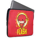 Chibi Flash mit Strom Laptopschutzhülle (Vorne Rechts)