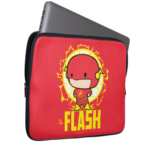 Chibi Flash mit Strom Laptopschutzhülle (Vorne Rechts)