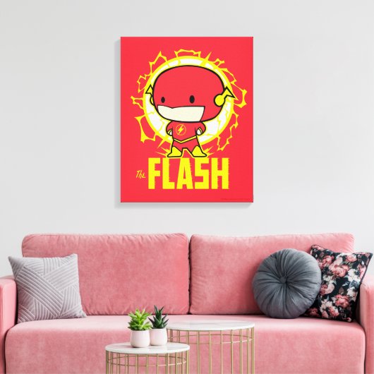 Chibi Flash mit Strom Leinwanddruck (Insitu (Wohnzimmer))