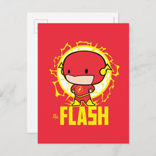 Chibi Flash mit Strom Postkarte (Vorne/Hinten)