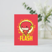 Chibi Flash mit Strom Postkarte (Stehend Vorderseite)