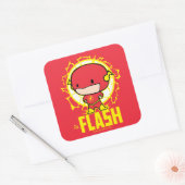 Chibi Flash mit Strom Quadratischer Aufkleber (Umschlag)
