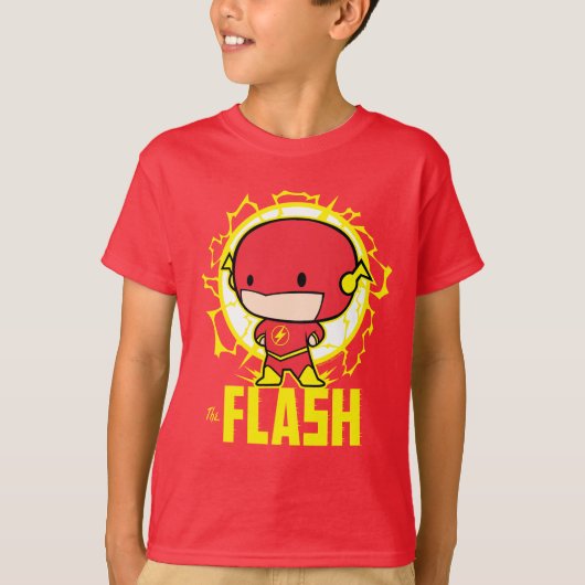 Chibi Flash mit Strom T-Shirt (Vorderseite)