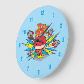 Chibi Flash Outdoor Rockets Große Wanduhr (Winkel)