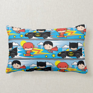 Chibi Flash, Superman und Batman Racing Pattern Lendenkissen