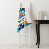 Chibi Flash, Superman und Batman Racing Pattern Sherpadecke (Beispiel)