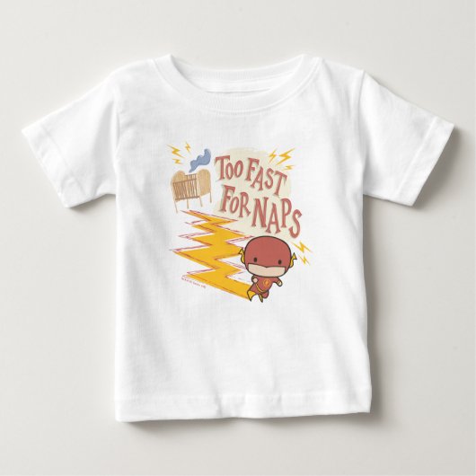 Chibi Flash | Zu schnell für Nickerchen Baby T-shirt (Vorderseite)