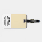 Chibi Flash | Zu schnell für Nickerchen Gepäckanhänger (Rückseite horizontal)