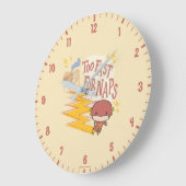 Chibi-Flash| Zu schnell für Nickerchen Große Wanduhr (Winkel)