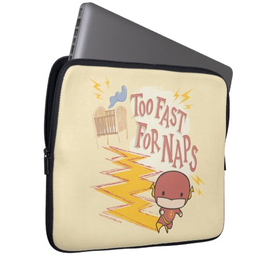 Chibi Flash | Zu schnell für Nickerchen Laptopschutzhülle (Vorne Rechts)
