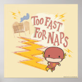 Chibi Flash | Zu schnell für Nickerchen Poster (Vorne)