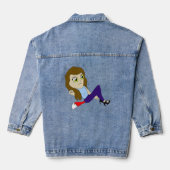 Chibi-Fotoleiftaste Jeansjacke (Rückseite)