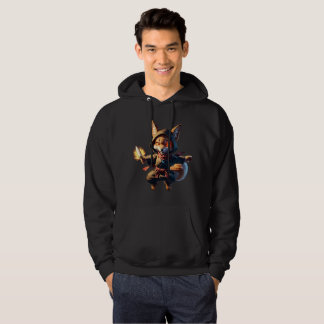 Chibi Fox Ninja with Fire Dagger – Cute Japanese Hoodie