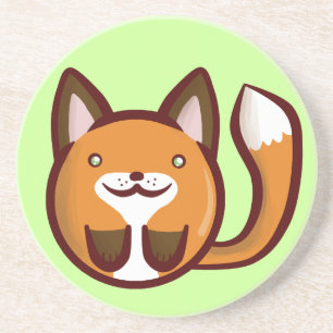 Chibi Fox Sandstein Untersetzer
