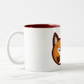 Chibi Fox Zweifarbige Tasse (Links)