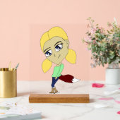 Chibi Foxy Girl Acrylschild (Hochzeit)