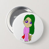 Chibi Foxy Girl Button (Vorne & Hinten)