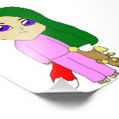 Chibi Foxy Girl Fotodruck (Ecke)
