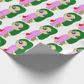 Chibi Foxy Girl Geschenkpapier (Ecke)