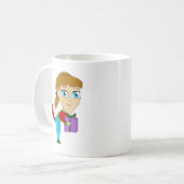 Chibi Foxy Girl Kaffeetasse (Vorderseite Links)