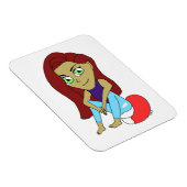 Chibi Foxy Girl Magnet (Rechte Seite)