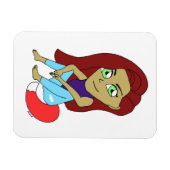 Chibi Foxy Girl Magnet (Horizontal)