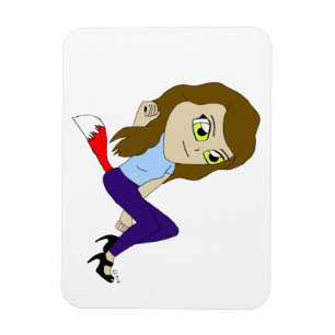Chibi-Foxy-Girl-Magnet Magnet