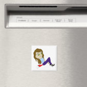 Chibi-Foxy-Girl-Magnet Magnet (In Situ (Geschirrspüler))