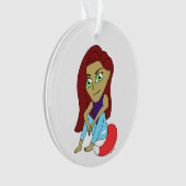 Chibi Foxy Girl Ornament (Vorderseite)